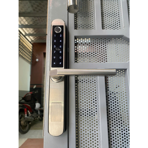 Khóa thông minh 2 mặt vân tay cửa nhôm DR-004 (SUS 304)